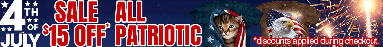 $15 OFF All Patriotic 4th Of July Tees