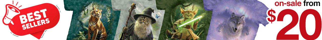 Best Sellers Event - $15 OFF 4 Awesome designs on-sale from $20