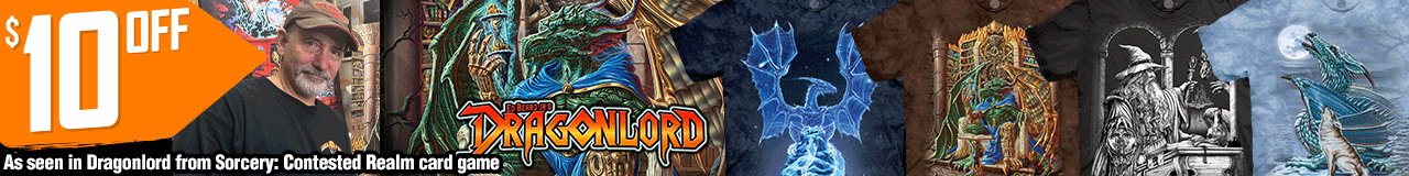 $10 OFF Artist Spotlight Ed Beard Jr. - NEW Designs as seen in Dragonlord from Sorcery: Contested Realm card game