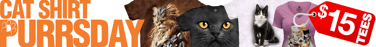 Cat Shirt PURRsday $15 Tees