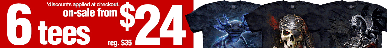 6 Tees on-sale from $24