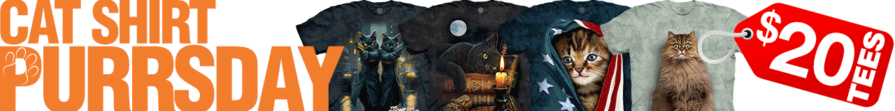 Cat Shirt PURRsday $20 Tees