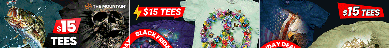 $15 Tees Holiday Specials (over 50+ designs)