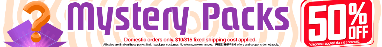 50% OFF Mystery Packs Adult, Youth & Womens - Make a great Holiday Christmas Gift Present
