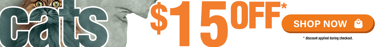 $15 OFF All Cat Tees