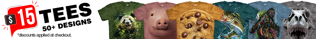 $15 Tees are Back (over 50+ designs)