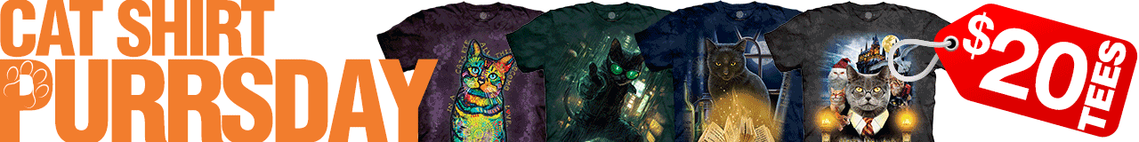Cat Shirt PURRsday $20 Tees