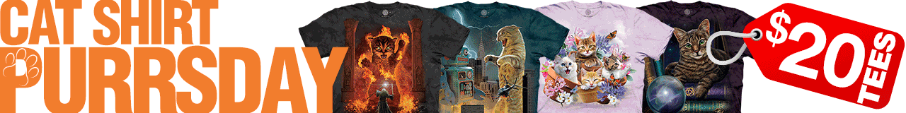 Cat Shirt PURRsday $20 Tees