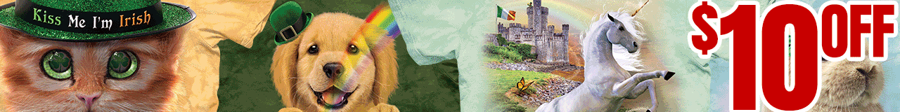 $10 OFF St. Patrick's Day Tees