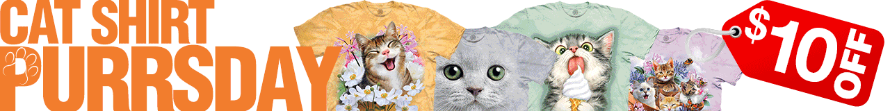 Cat Shirt PURRsday $25 Tees