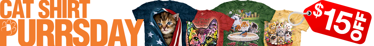 $15 OFF Cat Shirt Purrsday