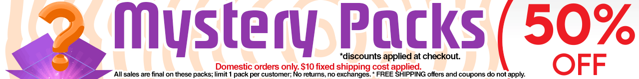 50% OFF All Mystery Packs. NEW Long Sleeve 3 Pack, Adult 3 Pack, Womens 6 Pack & Youth 5 Pack!