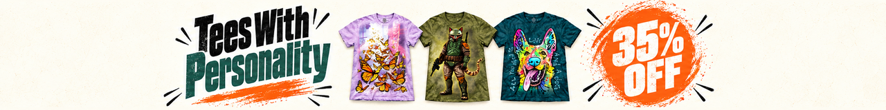 35% OFF 8 Tees With Personality
