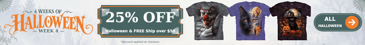 25% OFF Halloween & FREE Ship over $50