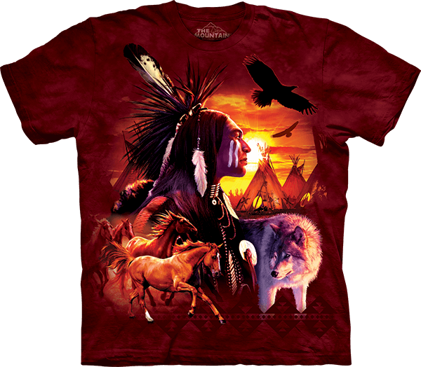 Indian Collage Native American T-Shirt by David Penfound