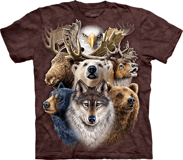 Northern Wildlife Collage T-Shirt by The Mountain Apparel