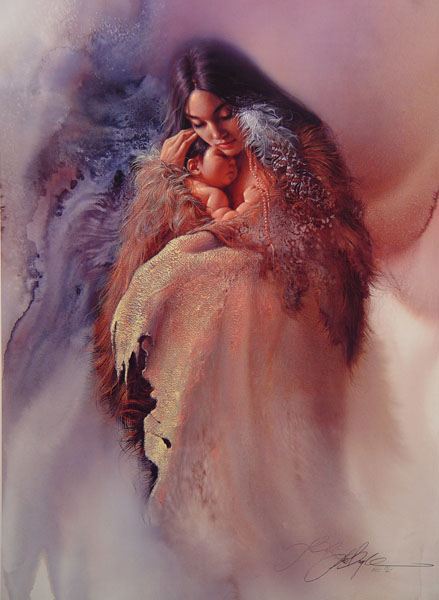 Close to the Heart Native American Artwork by Lee Bogle