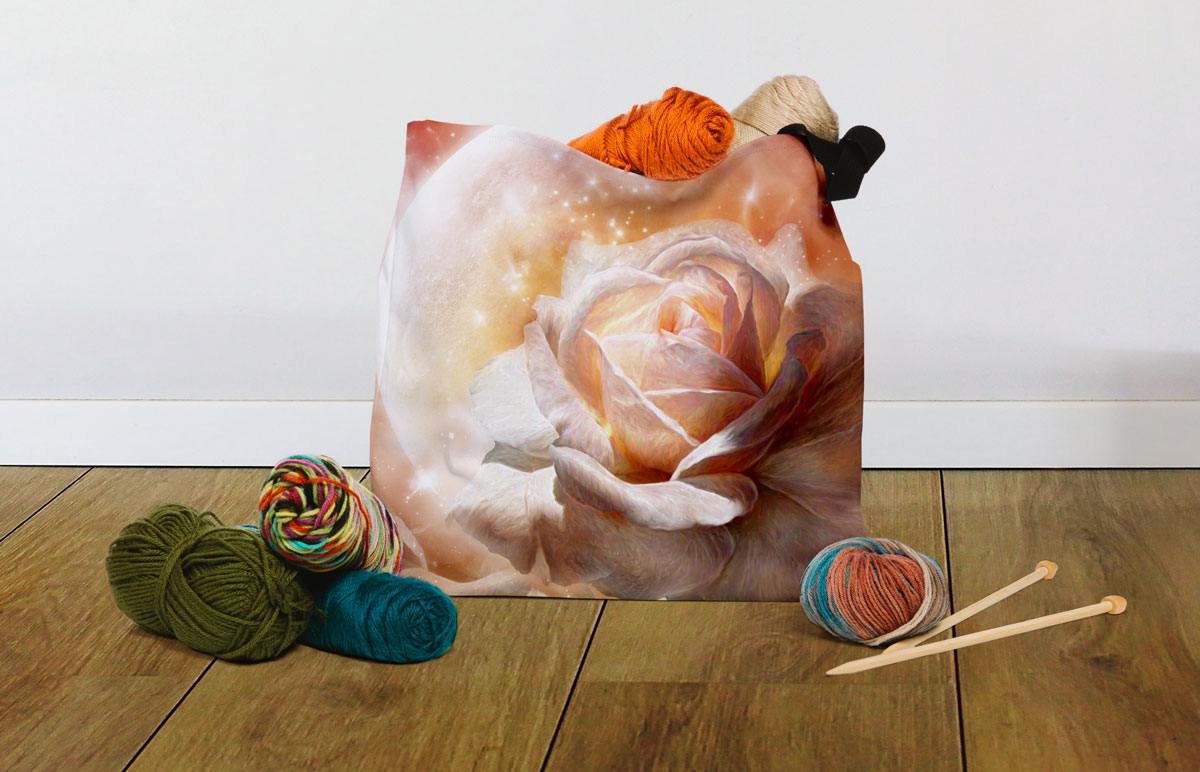 Rose Crafting Tote Bag