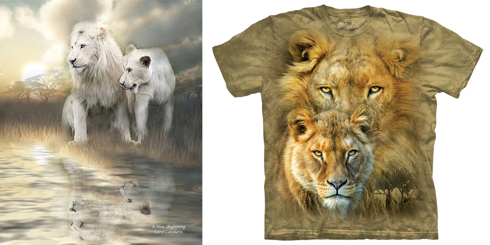 The Mountain T-shirt African Royalty by Carol Cavalaris